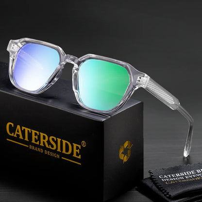 CATERSIDE Herrglasögon CP Pin Square Frame Dammglasögon Utomhus Cykling Fiske Sport Retro-glasögon UV400