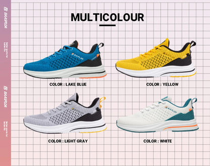 Zapatillas de running ligeras Baasploa para hombre, cómodas zapatillas casuales de diseñador en malla con cordones para hombre, deportivas de exterior y tenis