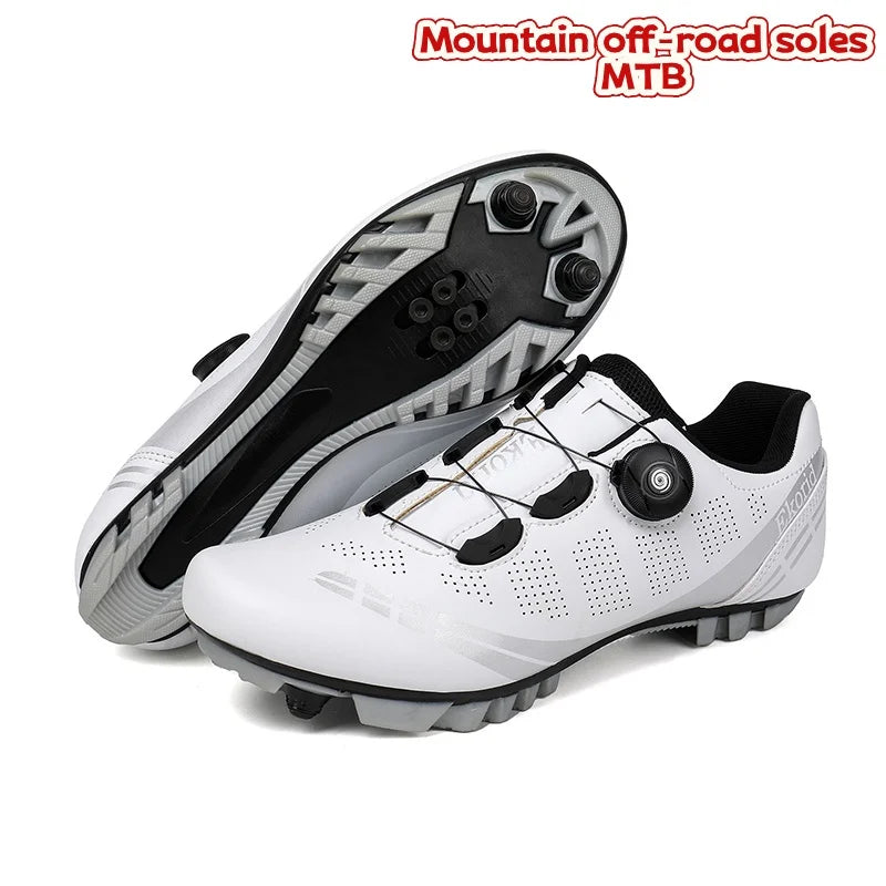 Zapatillas de ciclismo de montaña para hombre MTB, transpirables, antideslizantes, de alta dureza, aptas para carreras en carretera al aire libre y rutas de montaña off-road 37-46
