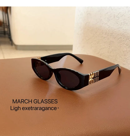 Divatos ovális napszemüveg nőknek és férfiaknak, trendi, menő napszemüveg hölgyeknek, utcai stílusú, retro prémium szemüvegek, Gafas De Sol UV400