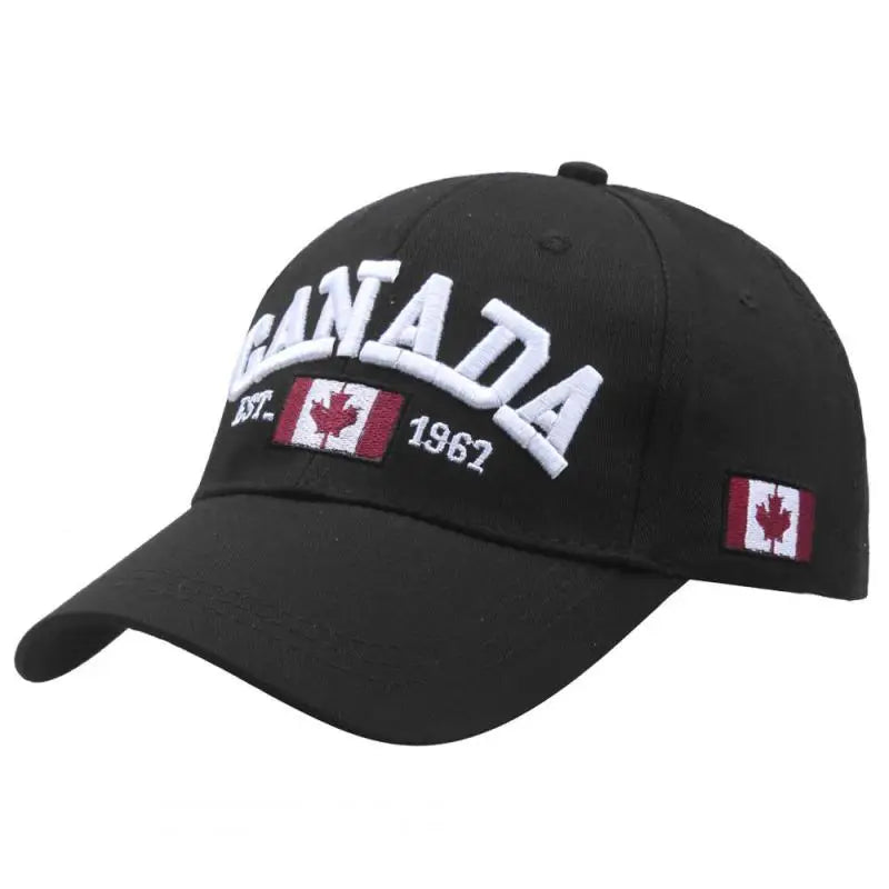 Farver Kontrast Canada Broderet baseballkasket til mænd og kvinder Snapback-kasket Dad Hats Fiskekasket Bone Gorra