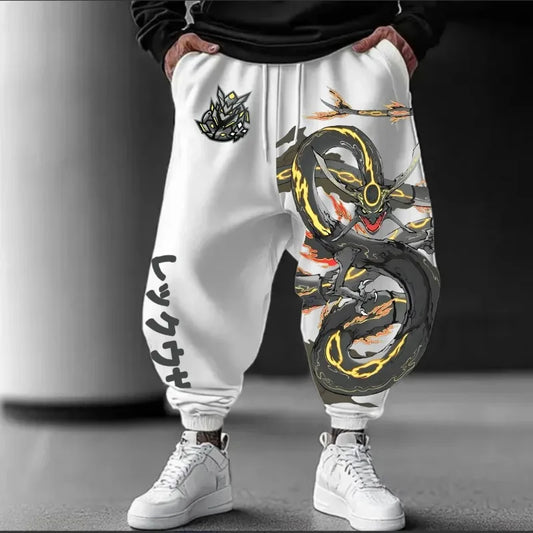 Pokémon Anime Peripheral Joint Sweatpants 2025 Summer/Autumn New Large Casual Street American Hip Hop Daily Loose Cotton Pants
