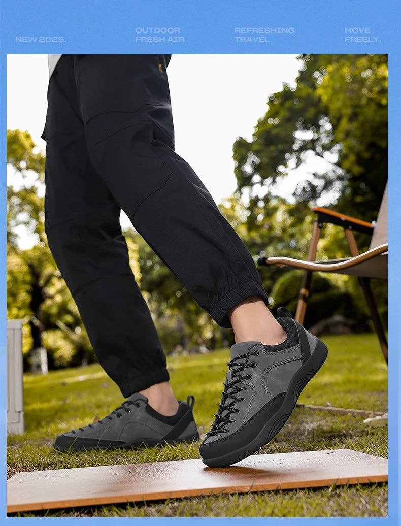 Nové pánské boty 2026 se širokou šířkou, minimalistické barefoot tenisky, turistické běžecké boty s nulovým dropem, outdoorové tenisky se širokou špičkou a protiskluzovou podrážkou