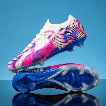 Nuove scarpe da calcio da uomo per partita outdoor, sneakers con tacchetti per erba, scarpe da football bestseller antiscivolo per ragazzi, alta qualità, alte e leggere