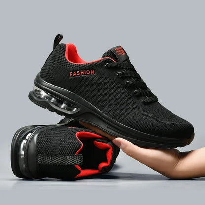 Mens Running Shoes Outdoor Sports Casual Mesh Tennis Shoes Lace-up Lightweight Gym Jogging Shoes for Men 2025 New Male Sneakers