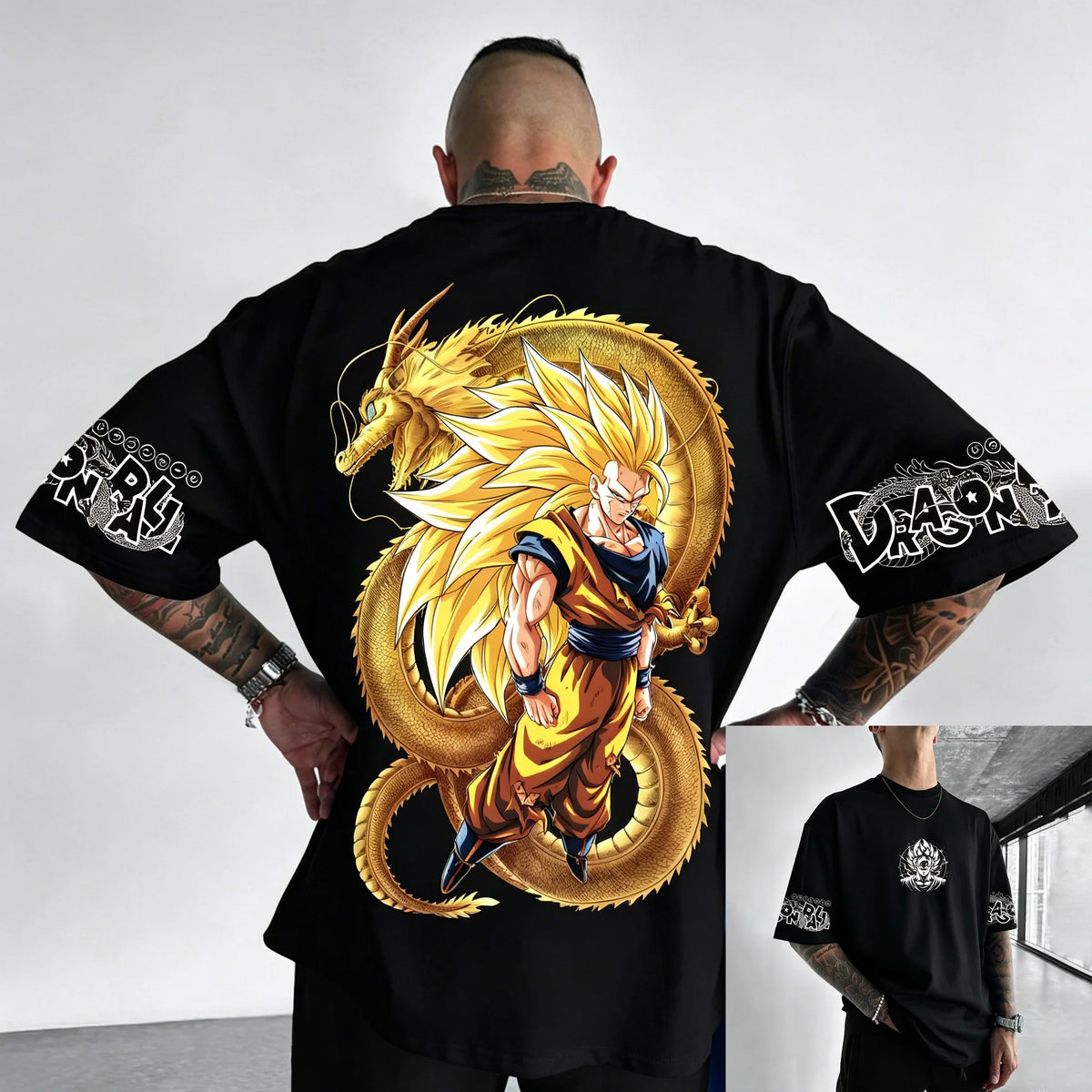 T-shirt en coton à manches courtes imprimé Dragon Ball Z : Son Goku et Vegeta – Vêtements pour hommes et femmes – Style Harajuku, Y2K, vintage, streetwear d'été