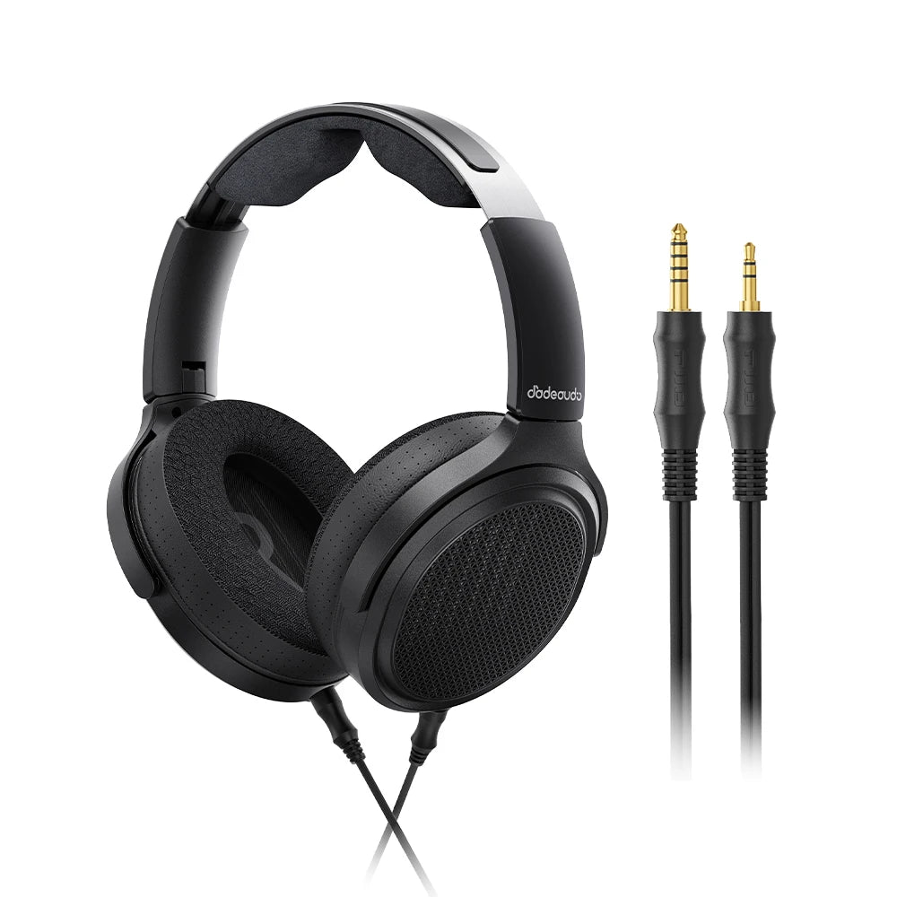 FiiO JT7 Over-Ear Planar Magnetic Audiophile Headphones 95x86mm Planar Driver Design Adjustable Headband 4.4mm/3.5mm Cable