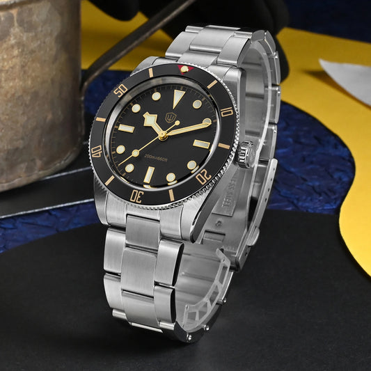 Montre pour homme en acier inoxydable,316L acier inoxydable Case Shape: Round Case