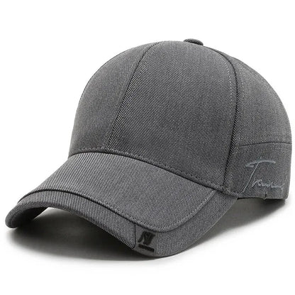 Casquette pour homme Tide Sunshade, casquette de soleil coréenne pour homme, noire, modèle Tide, simple, décontractée et polyvalente, casquette de baseball