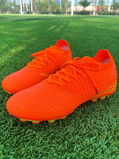 Men Football Cleats Fashion Youth Soccer Shoes Knit Football Training Trainers Breathable Society Campo Non-Slip Sports Footwear