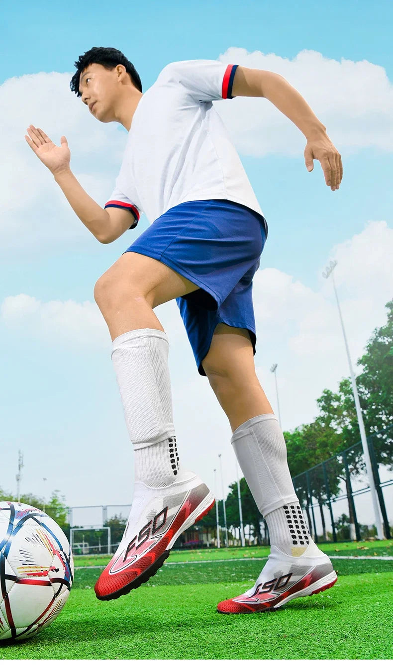 Chaussures de Football originales professionnelles pour hommes, confortables, de haute qualité, bottes de Football rapides pour entraînement, chaussures de Football ultralégères