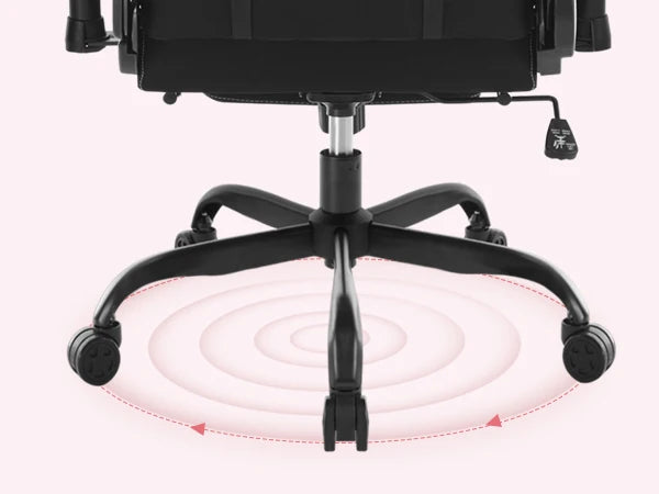 WOLTU Massage Gaming Chair Ergonomic Adjustable Height Office Armchair with Headrest Footrest Swivel Chair Mesh Computer Chair