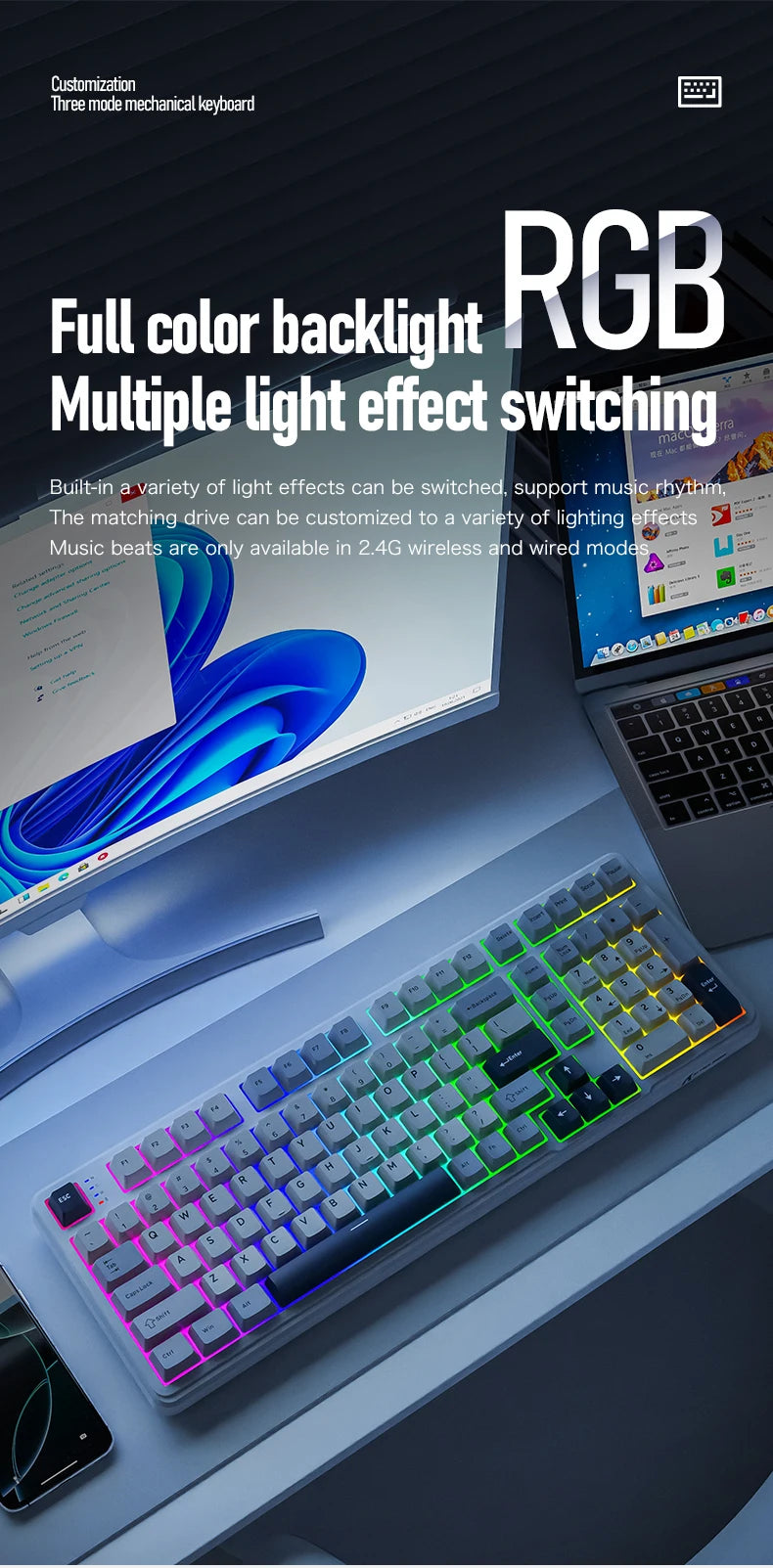 X98 Attack Shark Gaming Keyboard Wireless with Numeric Keypad,102Keys Hot-Swap RGB PBT Keycaps,4000mAh Battery,Support PC/Laptop