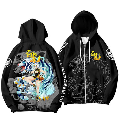 Sudaderas con capucha para hombre y niños, ropa de Año Nuevo chino con estampado 3D de dragón, moda streetwear cool, top con capucha