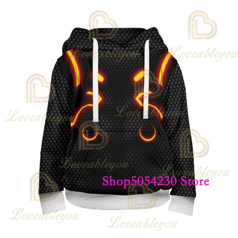 3D-gedruckter Llama Fortnite Hoodie Battle Royale Cartoon-Sweatshirt für Herren und Damen, Game-Hero-Kapuzenpullover für Teenager
