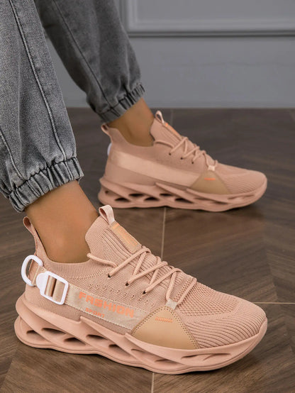 Modieuze paarse casual sneakers in de aanbieding voor dames en heren – Blade hardloopschoenen, grote maat 48, lichte ademende sportschoenen voor heren, mesh sneaker