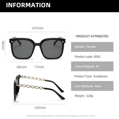 Lunettes de soleil carrées pour femme, style vintage, monture large, verres miroirs noirs, polarisées, lunettes de soleil sexy pour femme, idéales pour le voyage, protection UV400