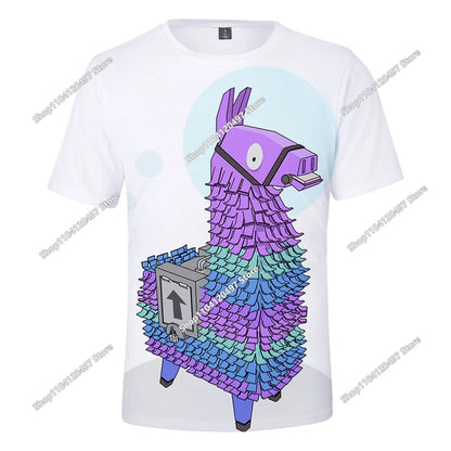 Kinder-Sommer-T-Shirt Battle Royale Fortnite Hero Victory 3D-T-Shirt – Shirts für Jungen, Mädchen und Babys