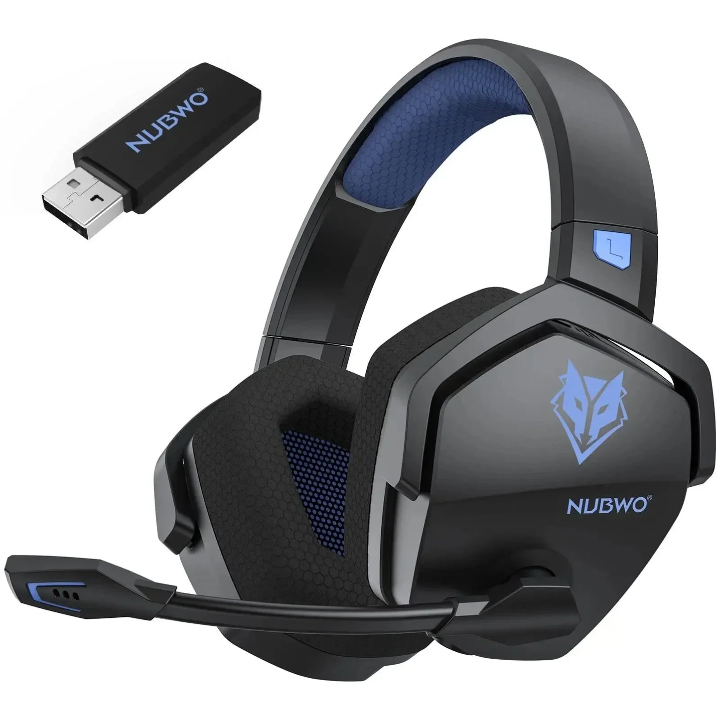 NUBWO G06 Dual Wireless Gaming Headphones 2.4GHz Bluetooth 5.3 Headsets Gamer with Microphone for PS5, PS4, PC, Mobile, Switch