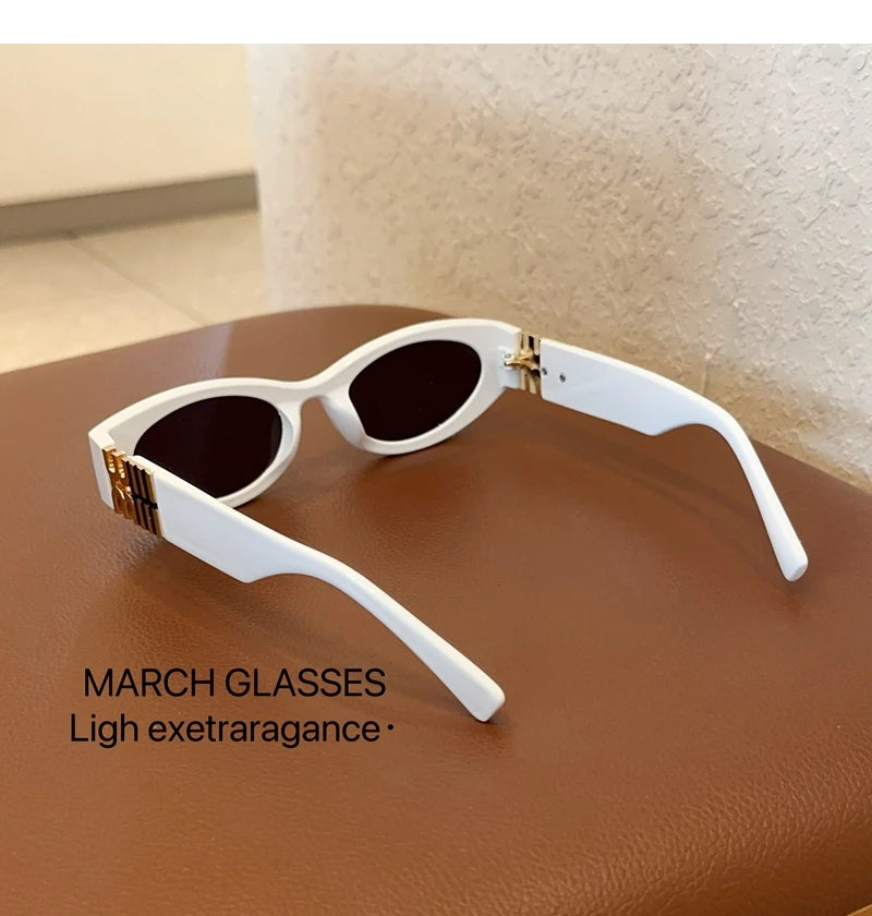 Divatos ovális napszemüveg nőknek és férfiaknak, trendi, menő napszemüveg hölgyeknek, utcai stílusú, retro prémium szemüvegek, Gafas De Sol UV400