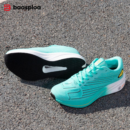 Baasploa Scarpe da running professionali da uomo, leggere e traspiranti, scarpe sportive da jogging da donna con piastra in carbonio, sneakers antiscivolo