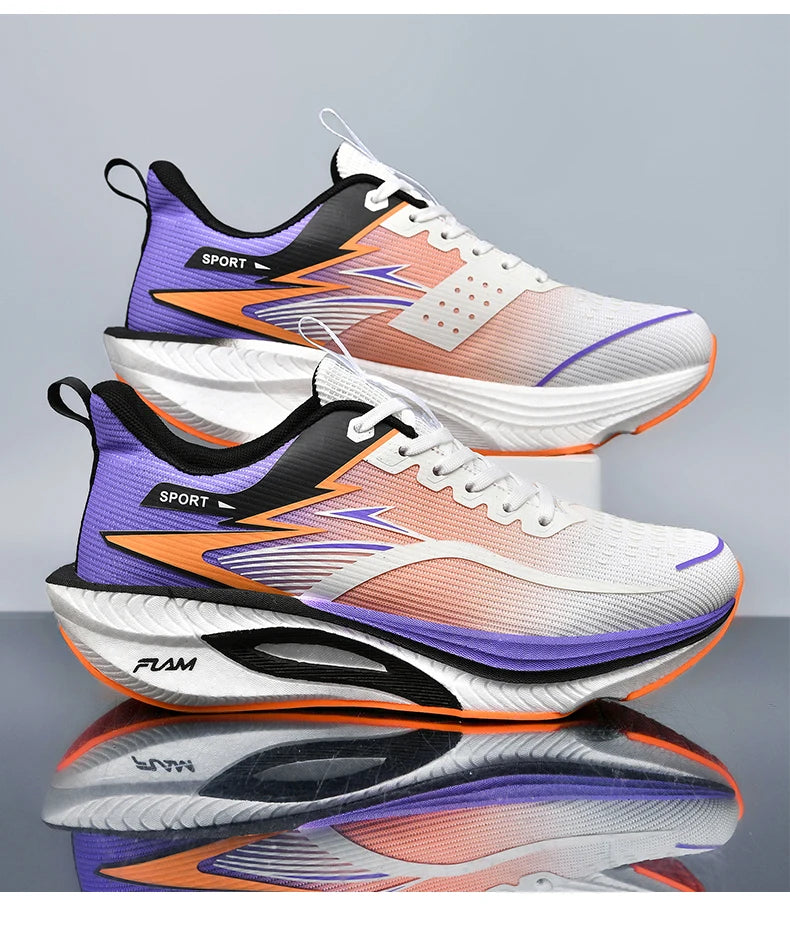Men Sports Running Shoes Marathon Air Cushion Breathable Lightweight Comfortable Women Outdoor Athletic Sneakers Jogging Tenis