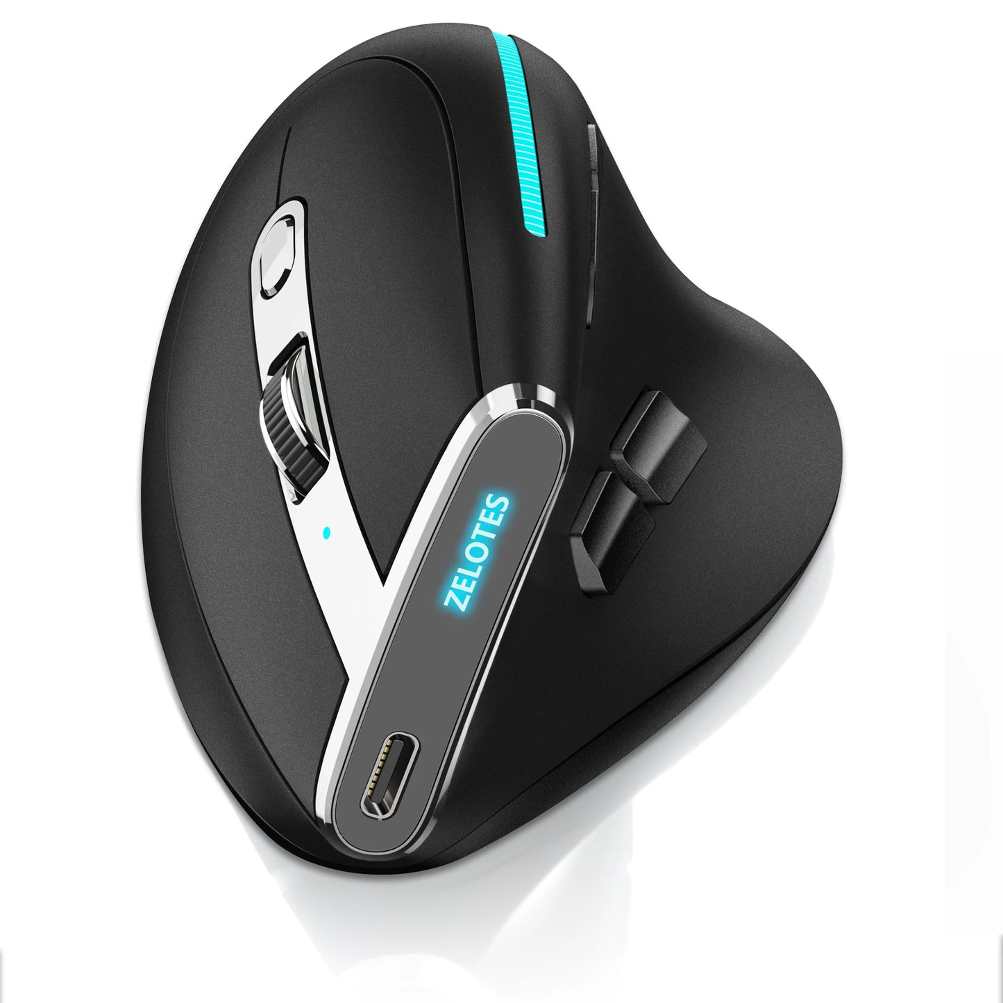 Lefon F26C Vertical Mouse Wireless with OLED Screen Bluetooth Ergonomic Mouse Optical Rechargeable Gaming Mice for PC Laptop