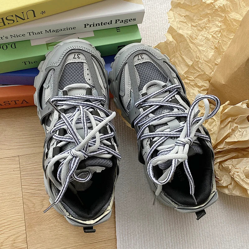Brand Design Sneakers for Men, Fashion New Men's Chunky Sneakers, Male and Female Dad Shoes, Trendy Girls' and Boys' Casual Sports Shoes