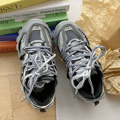 Brand Design Sneakers for Men, Fashion New Men's Chunky Sneakers, Male and Female Dad Shoes, Trendy Girls' and Boys' Casual Sports Shoes