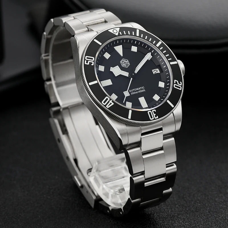  San Martin Grade5 Titanium Watch SN0121TD PT5000/ST2130 Automatic Movement Watch 300M Waterproof Adjustable Clasp Wristwatch
