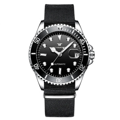 BINBOND mekaniske armbåndsure til mænd, luksuriøse, selvlysende, vandtætte, automatiske, med tourbillon, skeletterede