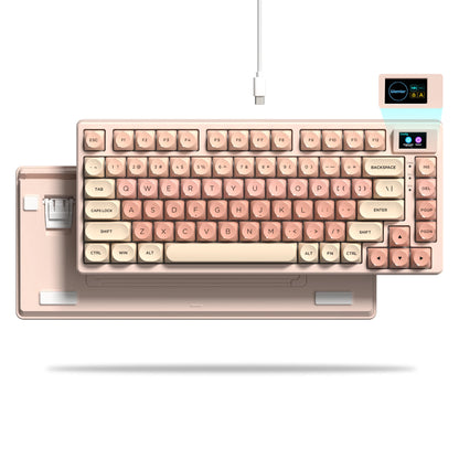 womier S-K80 Gamer Keyboard with Color OLED Display Mechanical Gaming Keyboard Hot Swappable Gasket Mount RGB Custom Keyboard