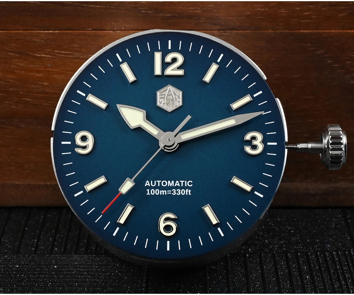 San Martin 38mm Men Sport Watch Fashion Luxury Explore Climbing Automatic Mechanical Sapphire Waterproof 5 Links Bracelet BGW-9