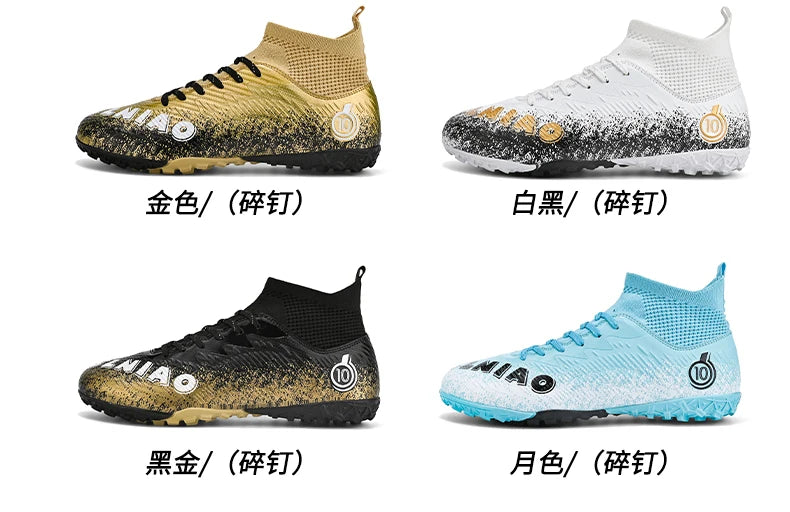 Men's Soccer Shoes Kids Football Boots Women's Professional Soccer Cleats Anti-skid Football Shoes TF/FG Outdoor Football Shoes