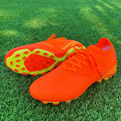 Men Football Cleats Fashion Youth Soccer Shoes Knit Football Training Trainers Breathable Society Campo Non-Slip Sports Footwear