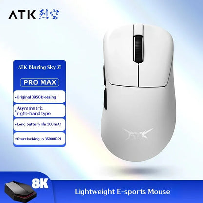 ATK Z1 Pro Max Ultra Wireless Gaming Mouse Customized Foot PAW3950 Ultra Smart Speed Wireless 8k Polling Rate 0.39ms Low Latency