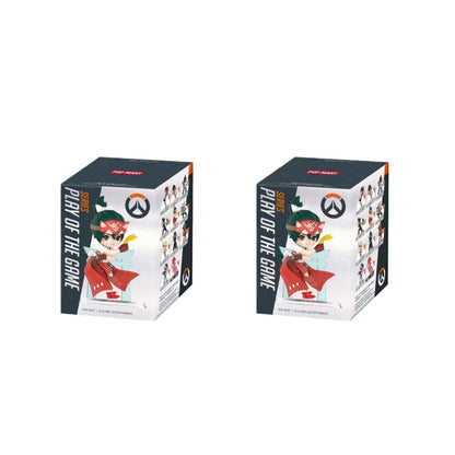 POP MART Genuína Overwatch Play Of The Game Series Blind Box — Figuras colecionáveis em PVC, ornamentos de secretária e modelos de brinquedo para fãs