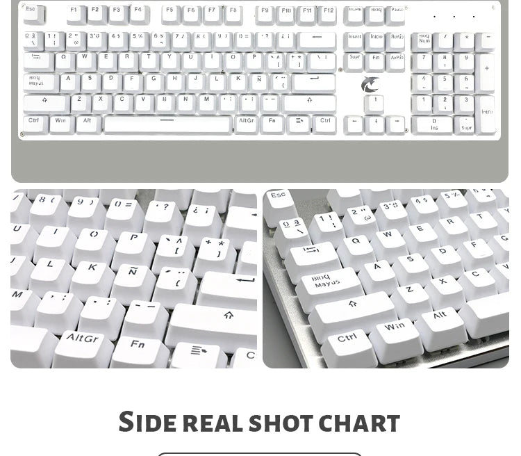 104 Keys Korean French Russian Spanish German Backlit Keycaps For Mx Switch Mechanical Keyboard OEM Profile ABS Key Caps DIY