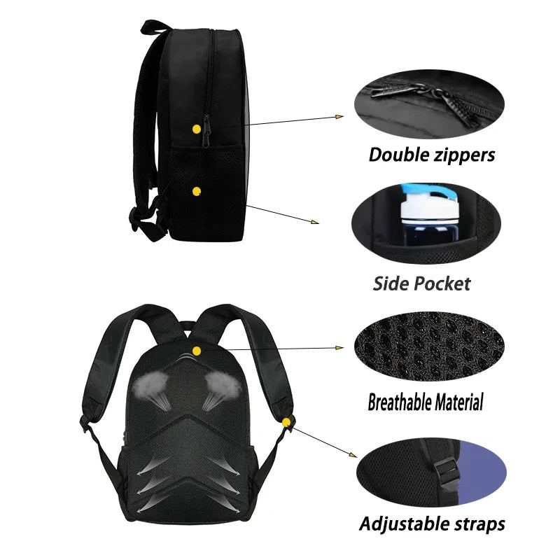 Mochila escolar infantil con bolso de hombro y estuches para lápices, bolsas escolares con diseño de juego popular F-FortniteS para niños y niñas, el mejor regalo