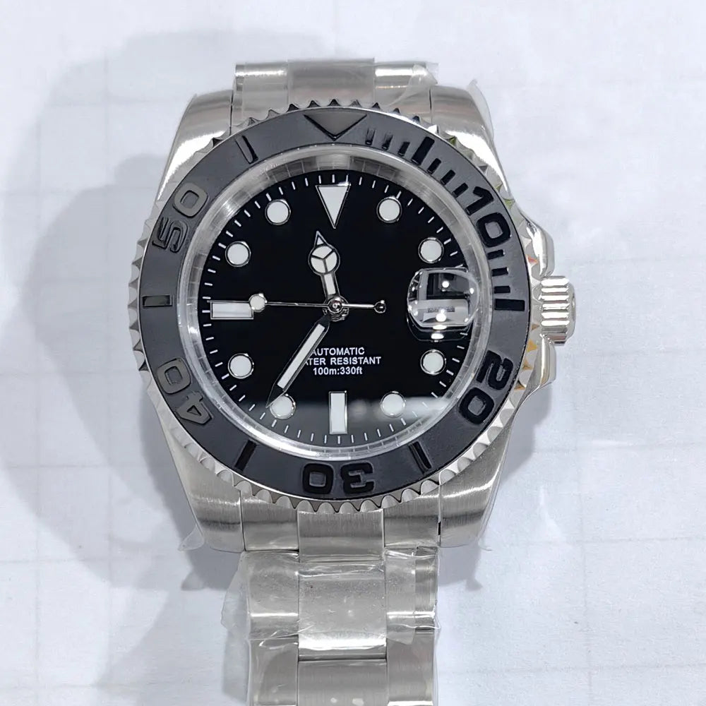 DIY Custom Automatic Watch Logo for Men High Quality NH35 Diving Mechanical Watches Sapphire Waterproof Ceramic Bezel 120 Click