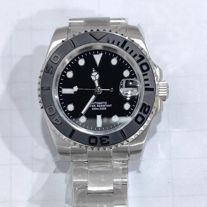 DIY Custom Automatic Watch Logo for Men High Quality NH35 Diving Mechanical Watches Sapphire Waterproof Ceramic Bezel 120 Click
