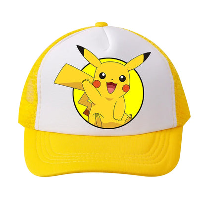 Pokémonová baseballová čepice Pikachu Charizard Gengar kreslená postavička čepice s kšiltem pro děti i dospělé letní outdoorová sportovní čepice pro chlapce ležérní módní čepice dárek