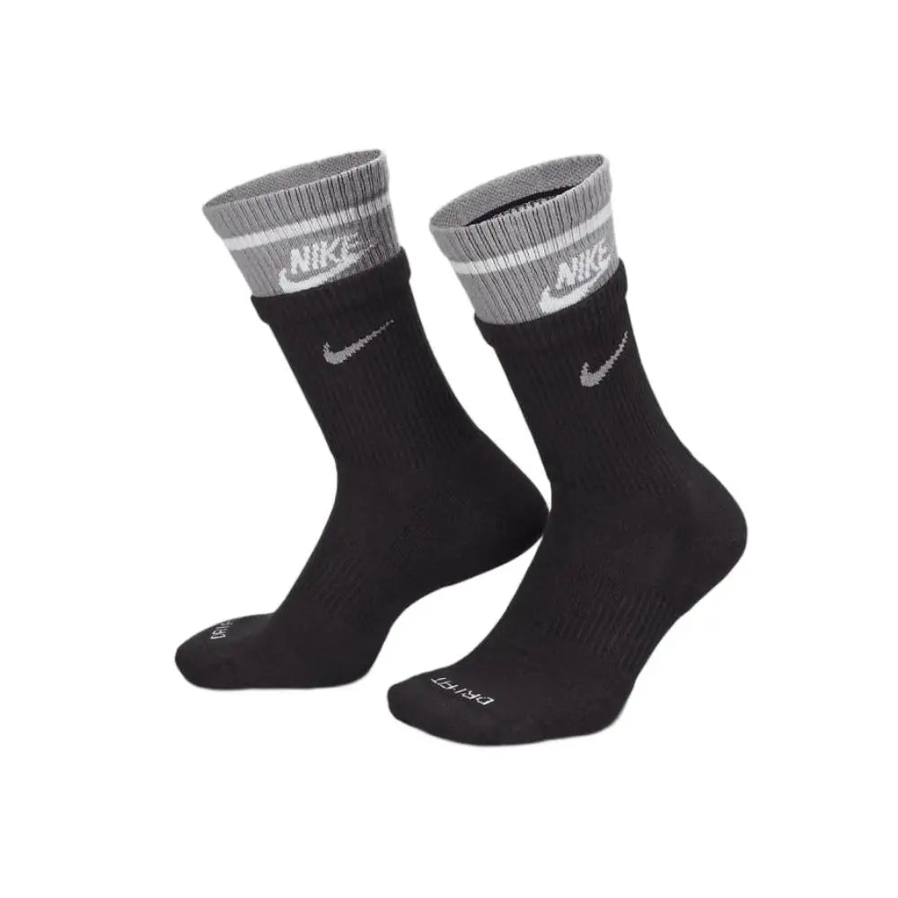 Chaussettes de sport tendance Nike pour homme et femme (confortables et respirantes), lot de 3 DH3822-902