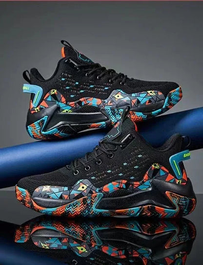 Men Basketball Shoes Breathable Cushioning Non-Slip Wearable High Quality Sports Shoes Gym Training Athletic Basketball Sneaker