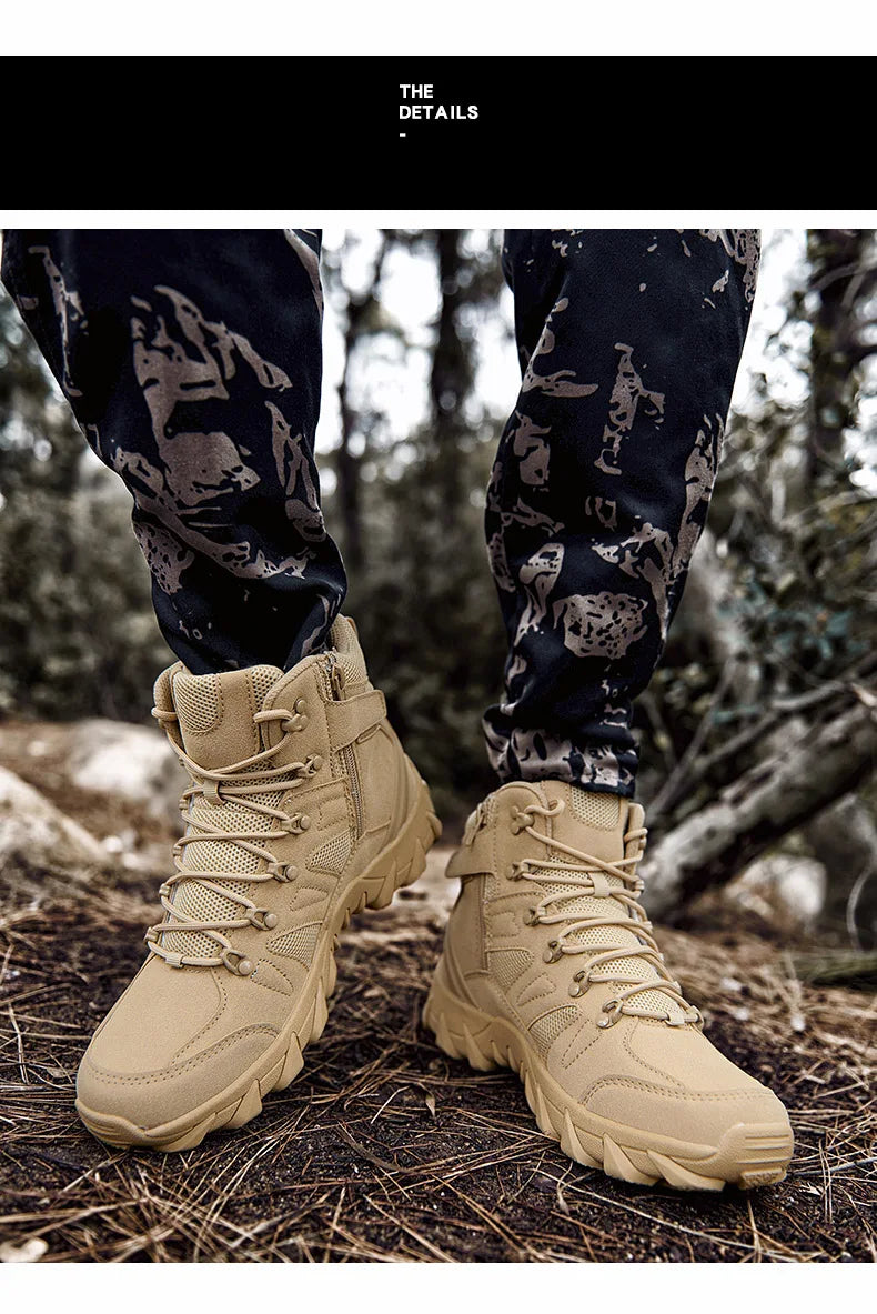 Verbeterde tactische gevechtstrainingslaarzen voor heren, outdoor camping, slijtvast, snelle respons, wandelschoenen, vissen, jagen, sneakers voor mannen