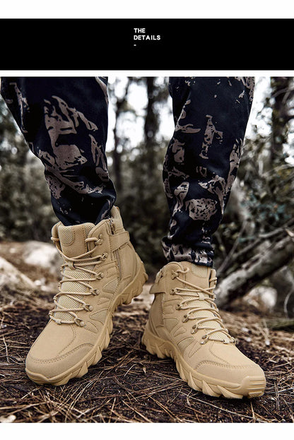 Verbeterde tactische gevechtstrainingslaarzen voor heren, outdoor camping, slijtvast, snelle respons, wandelschoenen, vissen, jagen, sneakers voor mannen