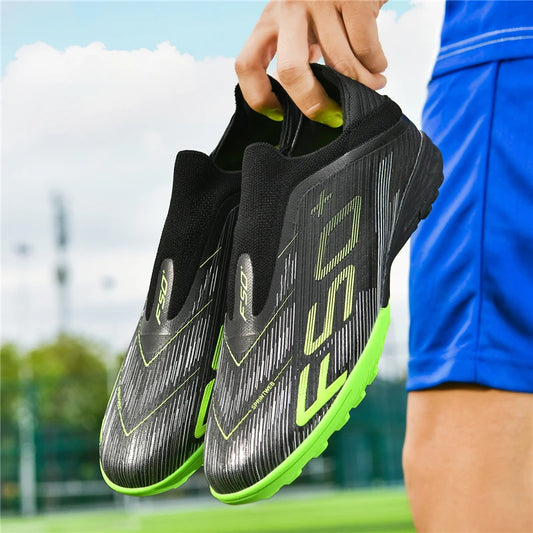 New Men's Football Boots Turf Comfortable Ultralight Soccer Shoes Non-Slip Sport FG Grass Cleats Futsal Indoor Adult Non-Slip