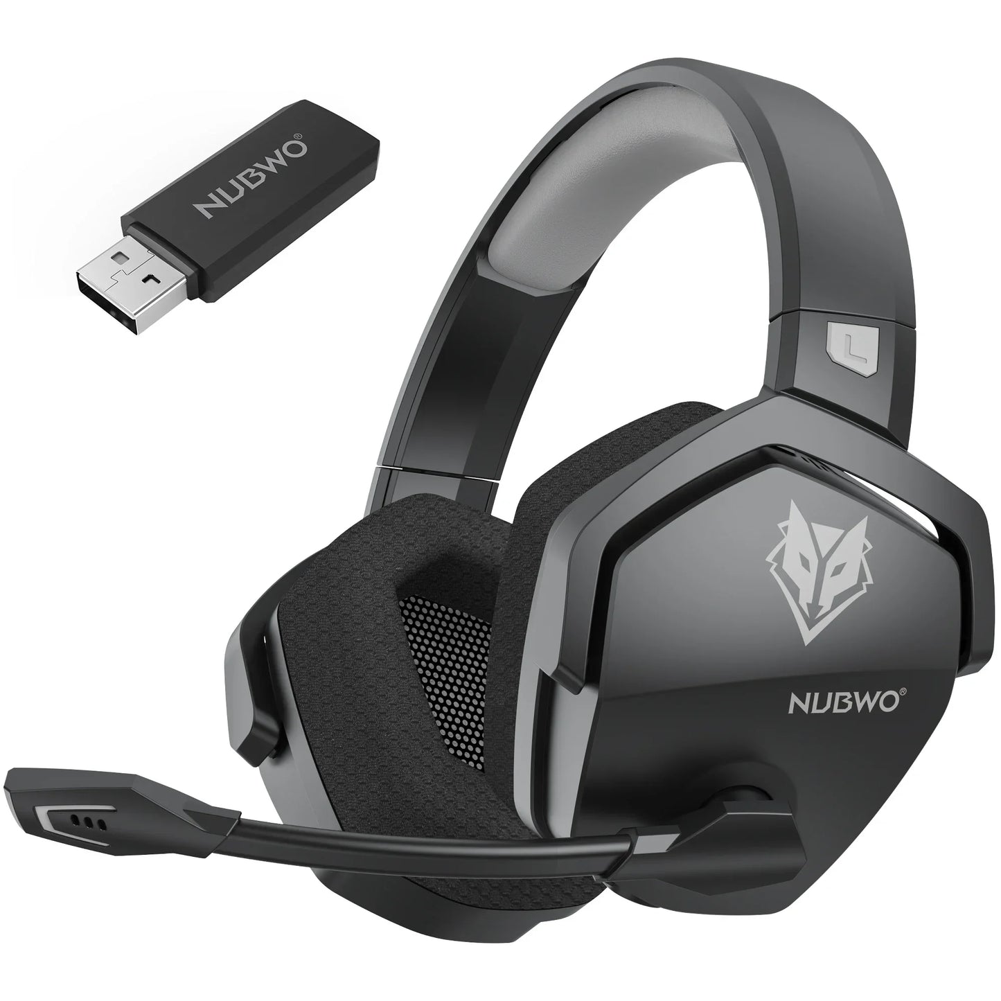 NUBWO G06 Pro Wireless Gaming Headset with Charging Station – Bluetooth 5.3 Gaming Headphones for PS5, PS4 & PC with ENC Microphone and 120-Hour Battery Life