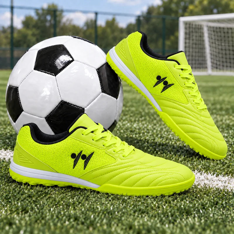 Nouvelles chaussures de football pour hommes, antidérapantes, de haute qualité, pour futsal et terrain en gazon, chaussures de football montantes, baskets, pour matchs en salle et en extérieur, meilleures ventes