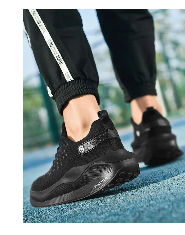 Men's Cushioning Running Shoes EVA Midsole for Shock Absorption Lightweight & Breathable Mesh Sports Sneakers Gym and Walking